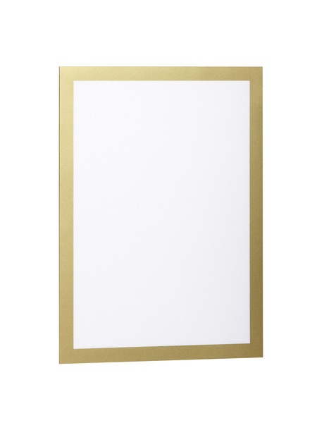 Durable DURAFRAME A4 Cornice Espositiva Adesiva Oro - 236x323mm, Confezione da 2 Pezzi
