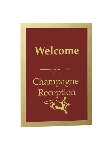 Durable DURAFRAME A4 Cornice Espositiva Adesiva Oro - 236x323mm, Confezione da 2 Pezzi