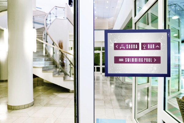 DURABLE Duraframe® Cornice Espositiva Adesiva A4 Blu - Confezione da 10 Pezzi