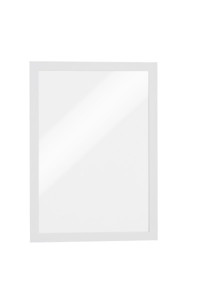 Durable DURAFRAME Cornice Espositiva Magnetica A4 Bianco - Autoadesiva, Confezione da 10 e 20 Pezzi