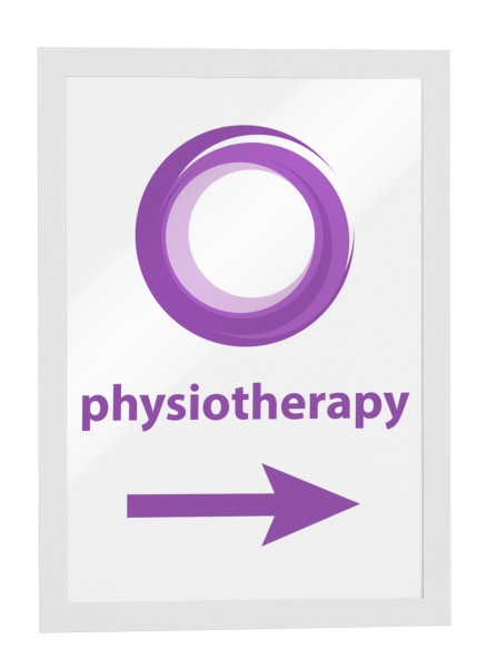 Durable DURAFRAME Cornice Espositiva Magnetica A4 Bianco - Autoadesiva, Confezione da 10 e 20 Pezzi