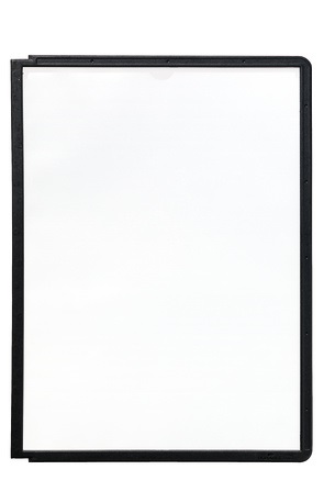 Durable Pannelli Espositivi SHERPA® A4 in Polipropilene Nero - Confezione da 5
