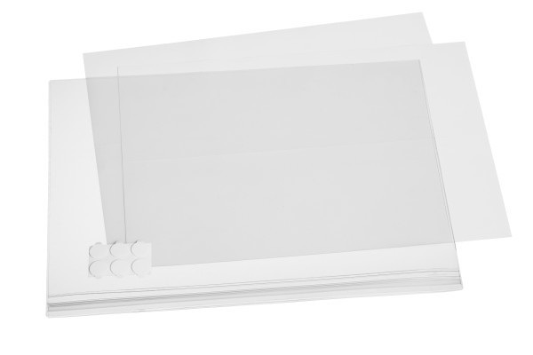 Durable Buste Impermeabili Adesive A3 - Confezione da 5 Pezzi, Plastica Trasparente, Antistrappo