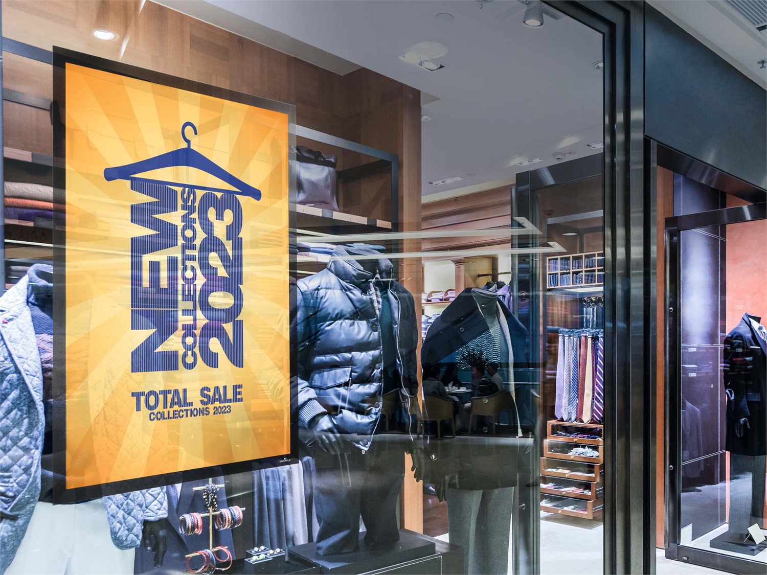 Durable DURAFRAME® POSTER A2 Cornice Espositiva Autoadesiva Nero - Resistente ai Raggi UV