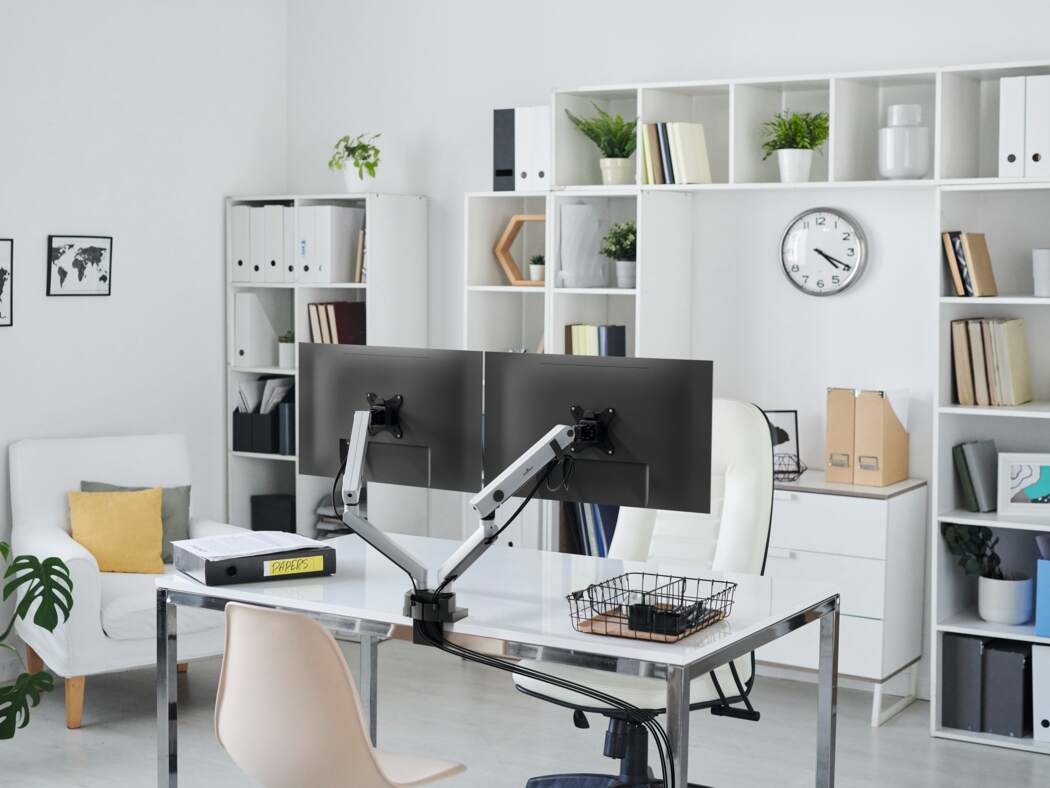 Durable 509723 Braccio Porta Monitor Select Plus per 2 Monitor fino a 32