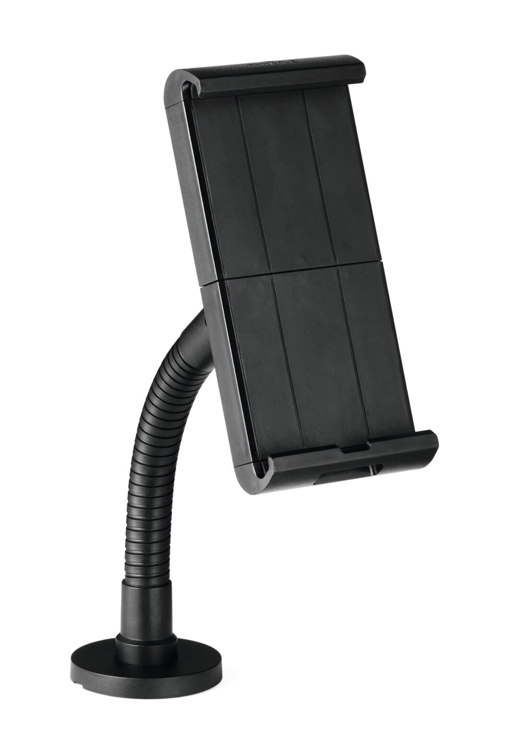 Durable TOUGH Supporto per Tablet Nero - Fissaggio a Tavolo/Parete, Braccio Snodabile, Ruotabile 360°, Compatibile con Tablet 7-13