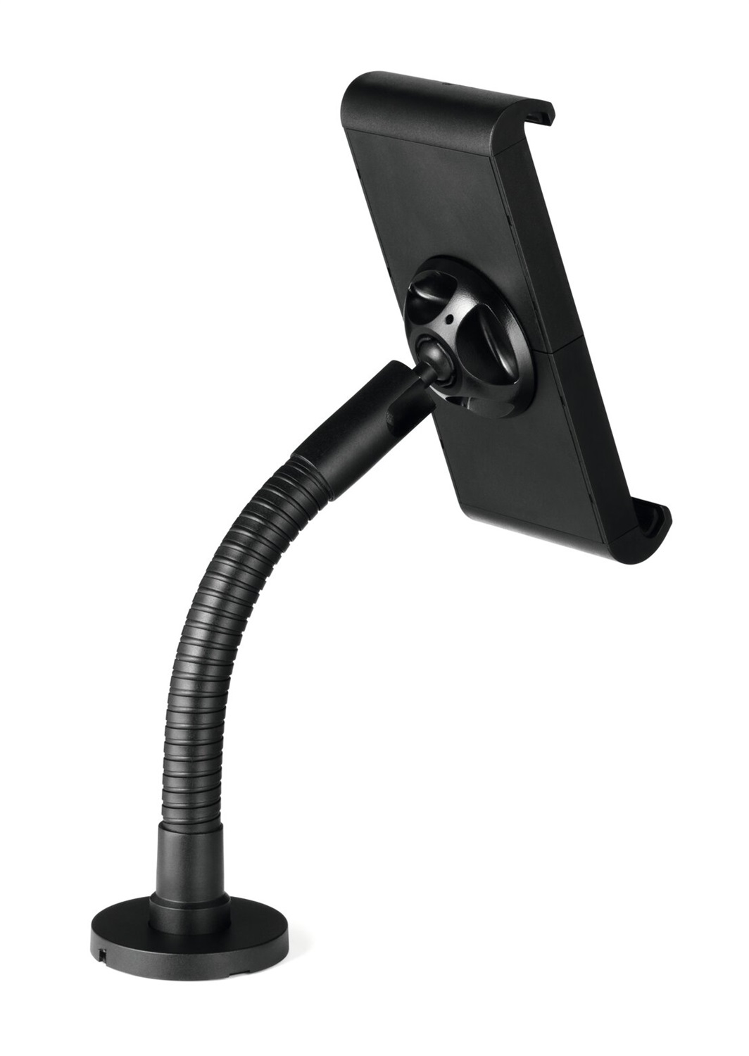 Durable TOUGH Supporto per Tablet Nero - Fissaggio a Tavolo/Parete, Braccio Snodabile, Ruotabile 360°, Compatibile con Tablet 7-13