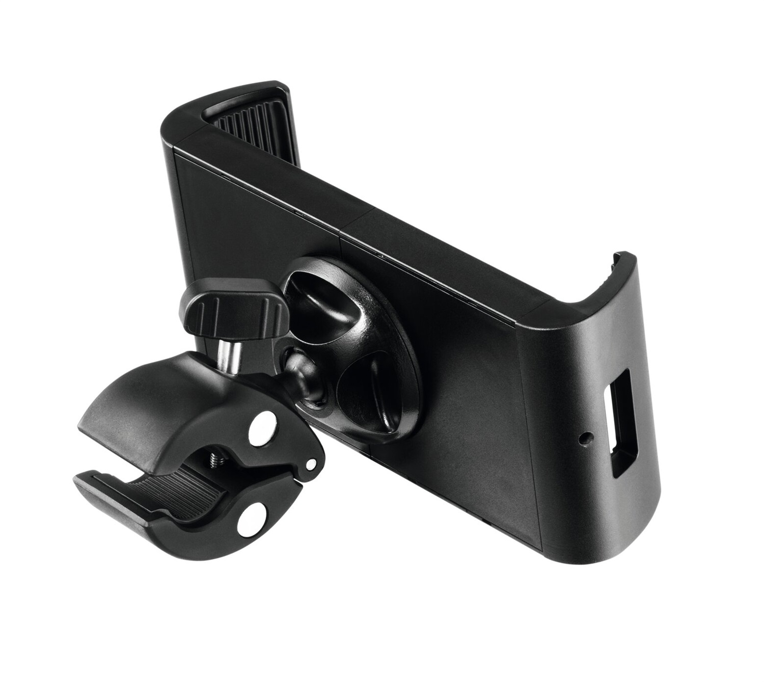 Durable TOUGH CLAMP XL - Supporto per Tablet 7-13'' con Morsetto, Ruotabile 360°, Nero