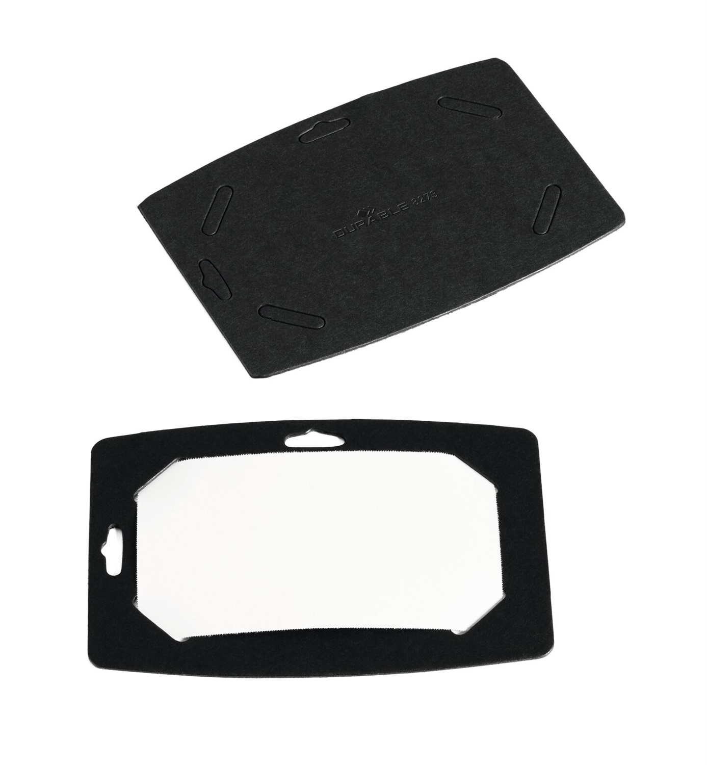 DURABLE Portanome in cartone riciclato 54x90 mm - 100% riciclabile, confezione da 20 pezzi, nero con inserti bianchi