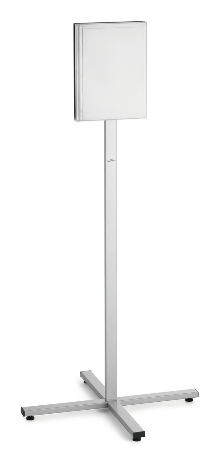 DURABLE Espositore Info Stand Outdoor A4 - Acciaio Inossidabile Resistente alle Intemperie