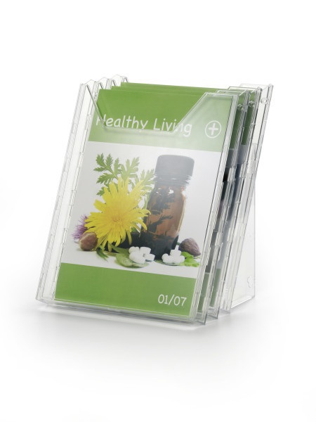 Durable COMBIBOXX A4 SET L - Espositore da tavolo con 3 vaschette trasparenti per documenti A4