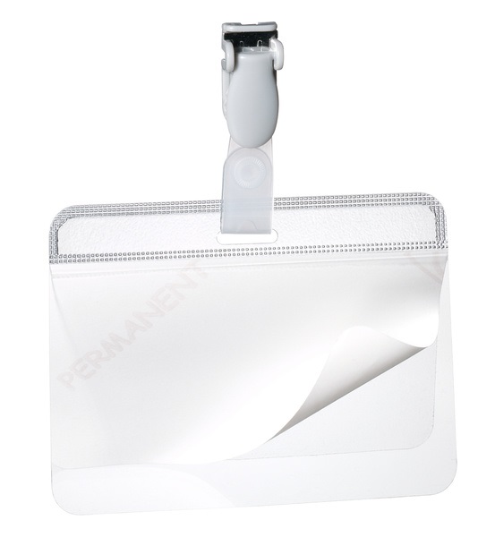 Durable Portanome Autolaminante Eurobadge Trasparente 54x90mm - Confezione da 25 pz