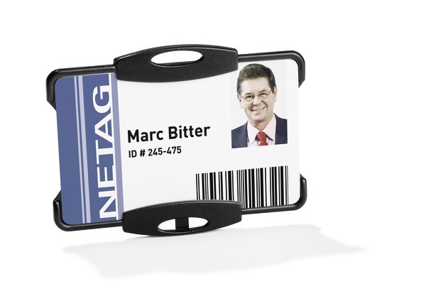 Durable Portabadge Rigido Fronte Aperto 54x87mm per 1 Badge - Conf. 10 Pezzi