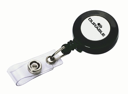 Durable 815258 Chiocciola YO-YO in Plastica con Filo Retrattile e Clip in Metallo - Confezione da 10 Pezzi