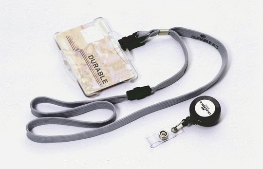 Durable 815258 Chiocciola YO-YO in Plastica con Filo Retrattile e Clip in Metallo - Confezione da 10 Pezzi