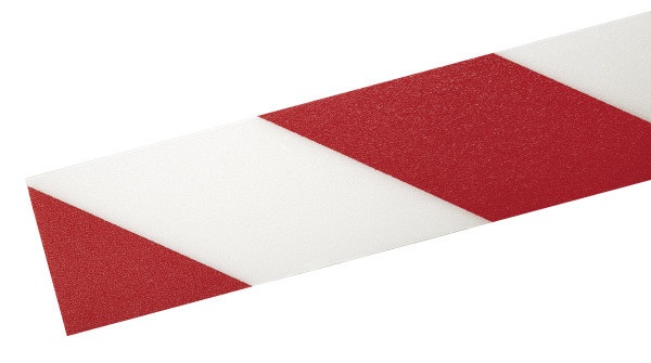 Durable 1726132 - Nastro Adesivo Antiscivolo Bicolore DURALINE STRONG 50 mm x 30 m, Rosso/Bianco per Segnaletica Orizzontale