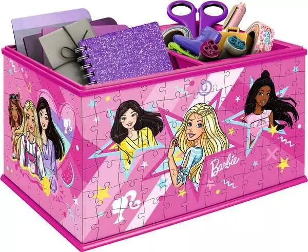 Ravensburger Puzzle 3D Barbie - Scatola Portaoggetti 216 Pezzi per Bambini 8 Anni con 7 Accessori