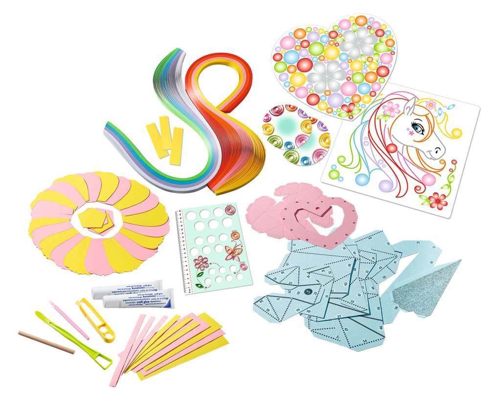 Ravensburger Be Creative Maxi Paper Art Unicorno - Kit di Attività Manuali Fai-da-te per Bambini 8 Anni