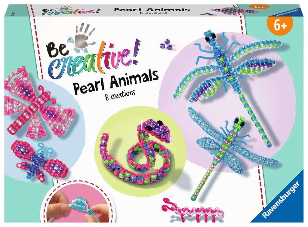 Ravensburger Be Creative 18247 - Gioco Creativo Fai-da-te con 900 Perline per Creare Animali, Età Consigliata 6 Anni