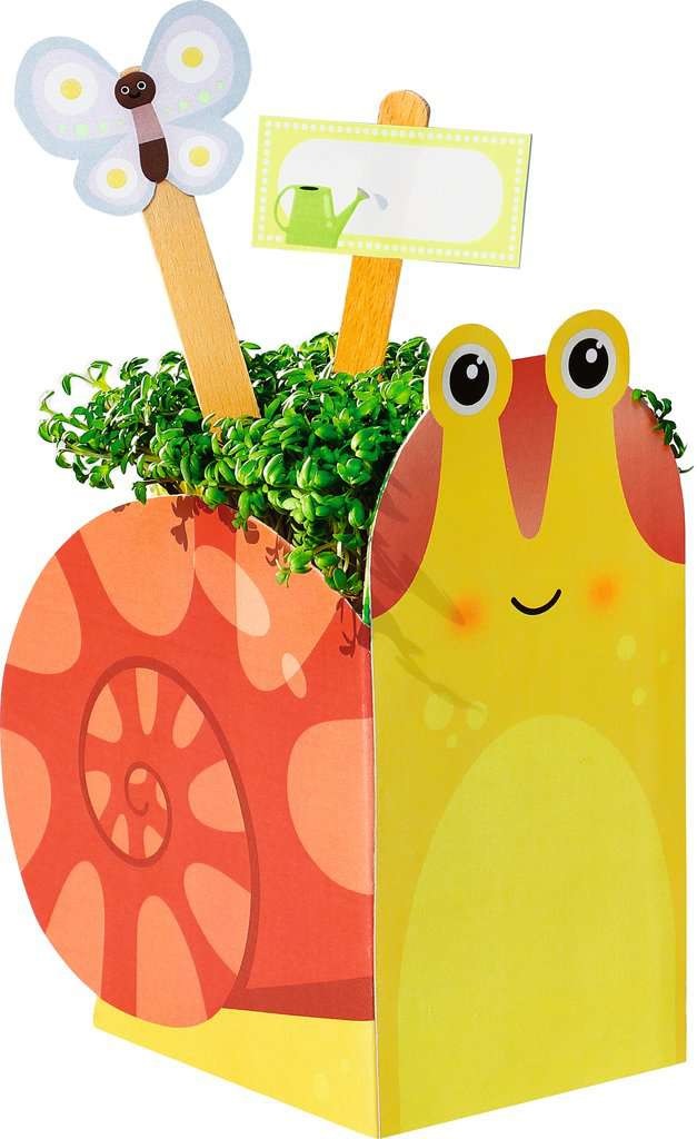 Ravensburger EcoCreate Midi Little Garden - Gioco Creativo e Bricolage Upcycling Set Fai-Da-Te per Bambini 6 Anni