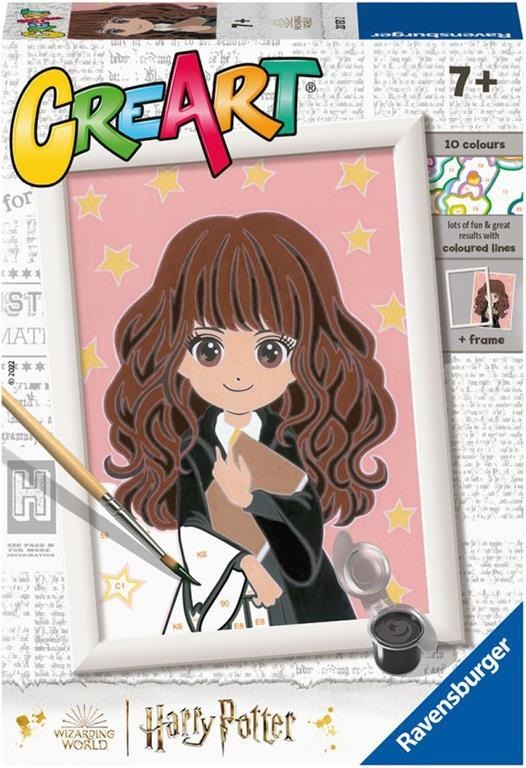 Ravensburger CreArt Kit di Pittura Harry Potter Hermione - Dipingere con i Numeri per Bambini 7