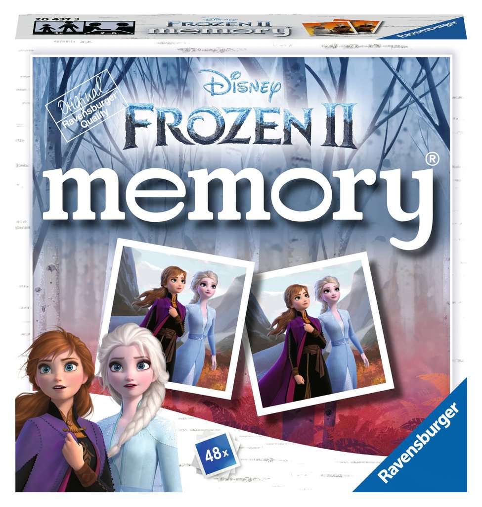 Ravensburger Disney Frozen 2 Memory - Gioco di Memoria in Formato Pocket, 48 Carte, per Bambini da 3 Anni, da 2 a 6 Giocatori