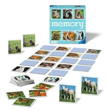 Ravensburger Memory Animal Babies - Gioco da Tavolo con 64 Tessere per 2-8 Giocatori, Età 3 Anni