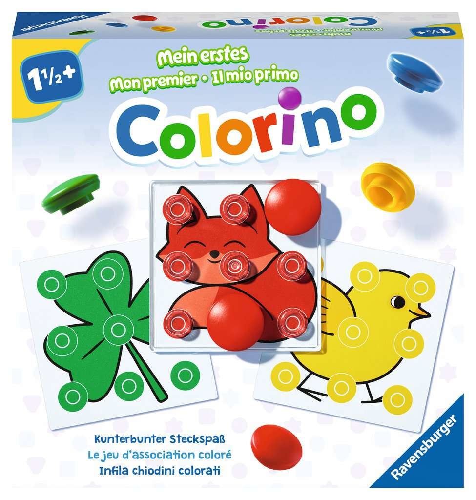 Ravensburger Il Mio Primo Colorino Educativo - Gioco per Imparare i Colori per Bambini da 1,5 Anni, Trasparente, 32 Motivi