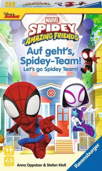 Ravensburger Marvel Spidey and Friends - Gioco da Tavolo da Viaggio per 2-4 Giocatori, Età 4 , Arrampicati con Spidey e i suoi Amici!