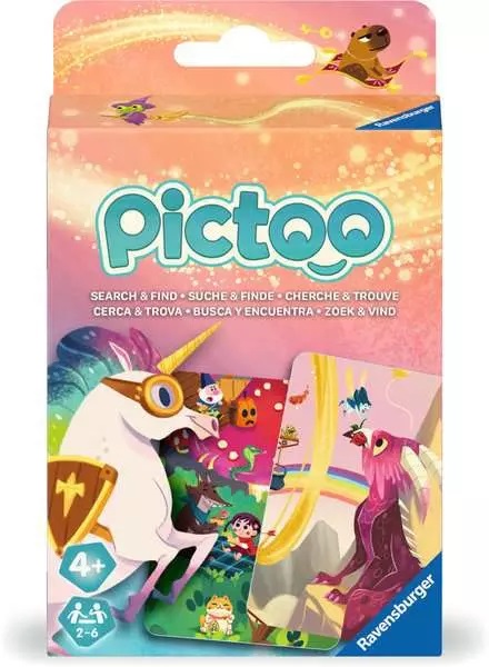 Ravensburger Pictoo Fantasy - Gioco di Carte per Bambini e Adulti, 57 Carte, Da 2 a 6 Giocatori, Età 4