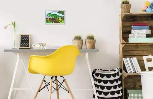 Ravensburger Creart Dinosauro Affamato - Kit Pittura per Bambini 7 Anni e Più, Dipingere con i Numeri, Include Tutto il Necessario