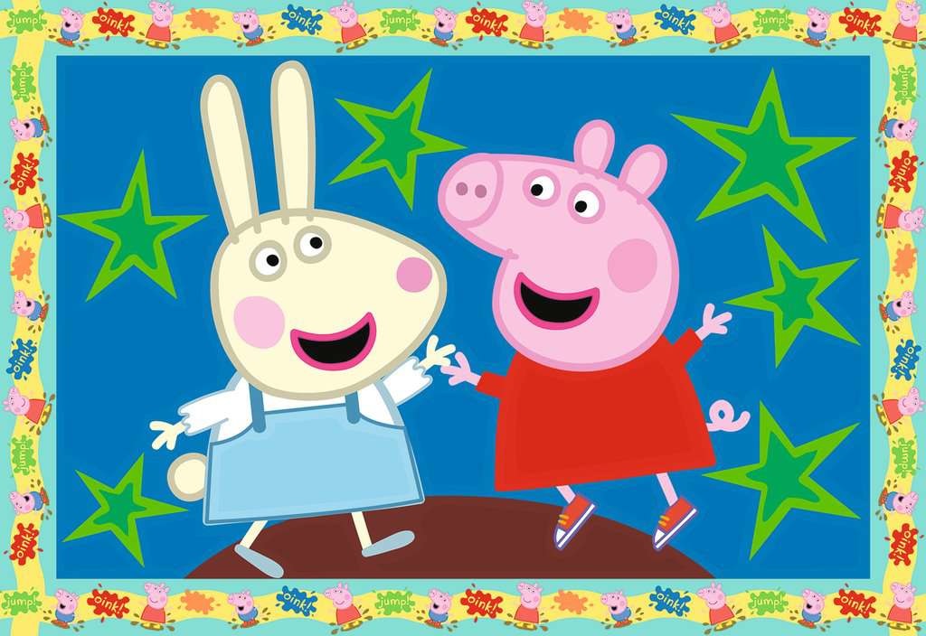 Ravensburger CreArt Junior Peppa Pig - Kit di Pittura con i Numeri, 2 Tavole, Pennello e Colori, per Bambini dai 5 Anni
