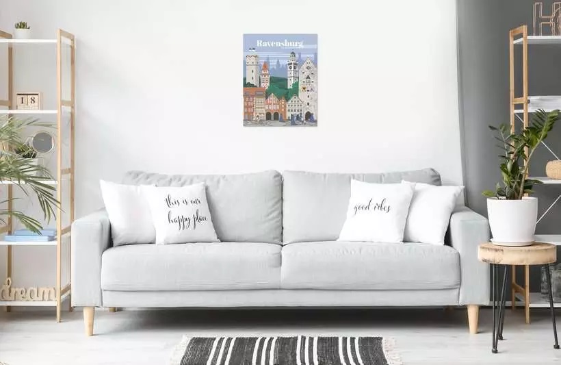 Ravensburger CreArt Trend C - Kit di Pittura 'Città di Ravensburg' per Dipingere con i Numeri, 24x30 cm, Idea Regalo per Adulti e Ragazzi 14