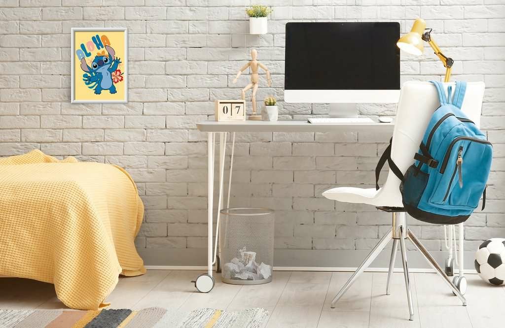 Ravensburger CreArt Serie D Aloha Stitch - Kit per Dipingere con i Numeri per Bambini 9 - Include Tutto il Necessario