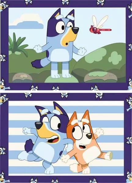 Ravensburger CreArt Serie Junior Bluey - Kit Pittura per Bambini, Dipingere con i Numeri, Gioco Educativo, Idea Regalo 5 Anni, 32x22 cm