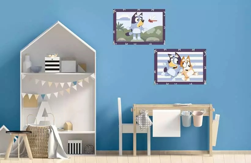 Ravensburger CreArt Serie Junior Bluey - Kit Pittura per Bambini, Dipingere con i Numeri, Gioco Educativo, Idea Regalo 5 Anni, 32x22 cm