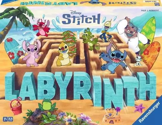 Ravensburger Labirinto Stitch - Gioco da Tavolo Disney per 2-4 Giocatori, 20-30 Minuti, Regalo per Bambini a Partire da 7 Anni