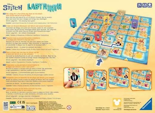 Ravensburger Labirinto Stitch - Gioco da Tavolo Disney per 2-4 Giocatori, 20-30 Minuti, Regalo per Bambini a Partire da 7 Anni