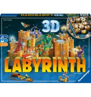 Ravensburger Labirinto 3D - Gioco da Tavolo per 2-4 Giocatori, Età 7 , Edizione Italiana