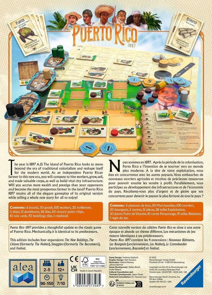 Ravensburger Puerto Rico 1897 - Gioco da Tavolo Strategico per Bambini e Adulti Ambientato a Porto Rico