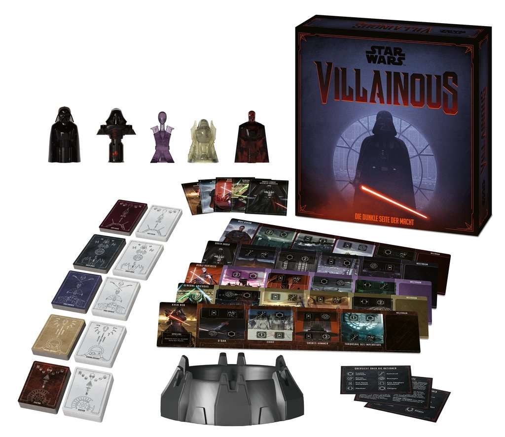 Ravensburger Star Wars Villainous - Il Lato Oscuro del Potere, Edizione Tedesca del Gioco di Strategia per 2-4 Giocatori a Partire da 10 Anni, Colore Nero, 27491