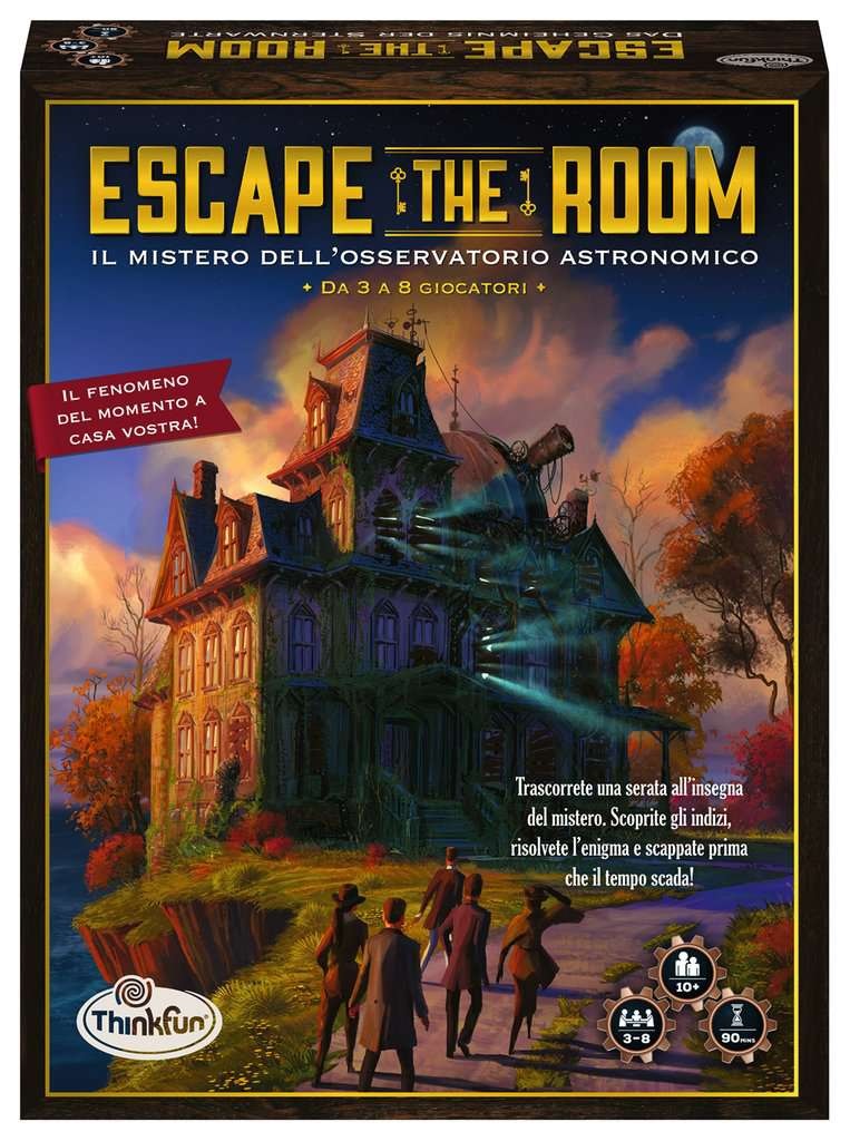 Ravensburger Escape the Room: Il Mistero dell'Osservatorio Astronomico - Gioco da Tavolo Strategia per 3-8 Giocatori, Età 10 , Tempo di Gioco 90 Minuti