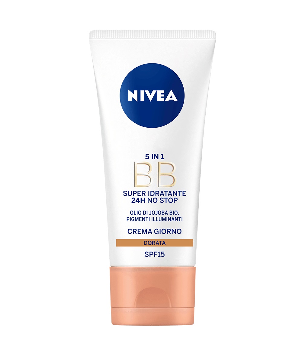 NIVEA Super Idratante 24H No Stop BB Cream SPF 15 Dorata 50 ml