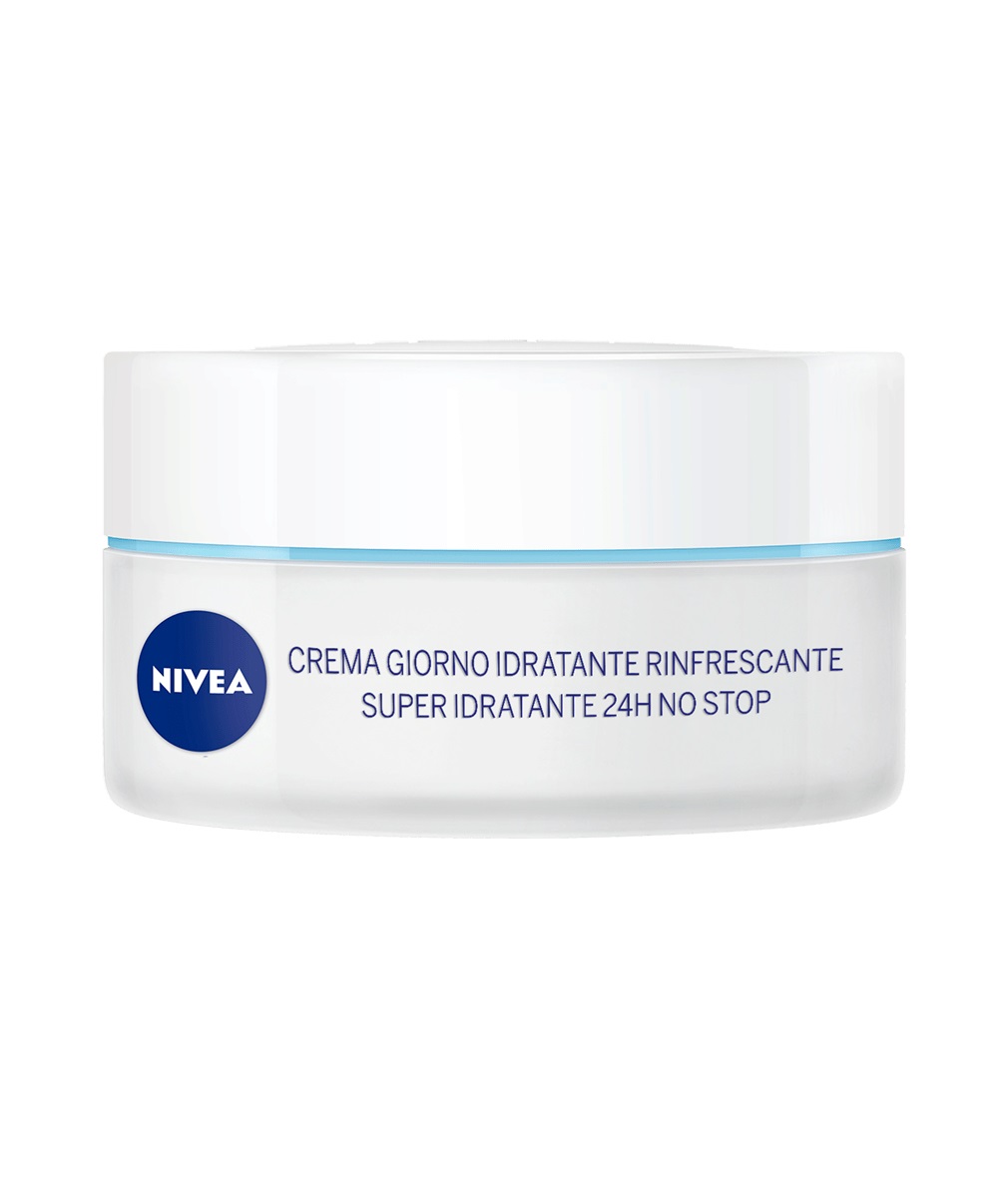 NIVEA Crema Giorno Idratante Rinfrescante 24h SPF 15 per Pelli Normali e Miste - 50 ml