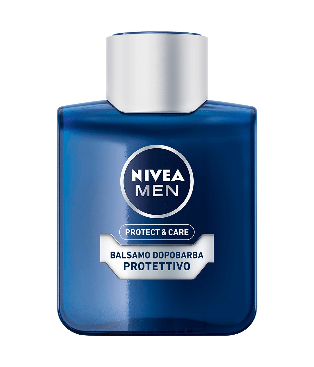 NIVEA Men Protect & Care Balsamo Dopobarba Protettivo Idratante 100 ml - Formula Delicata con Vitamina E e Provitamina B5 per Pelli Secche