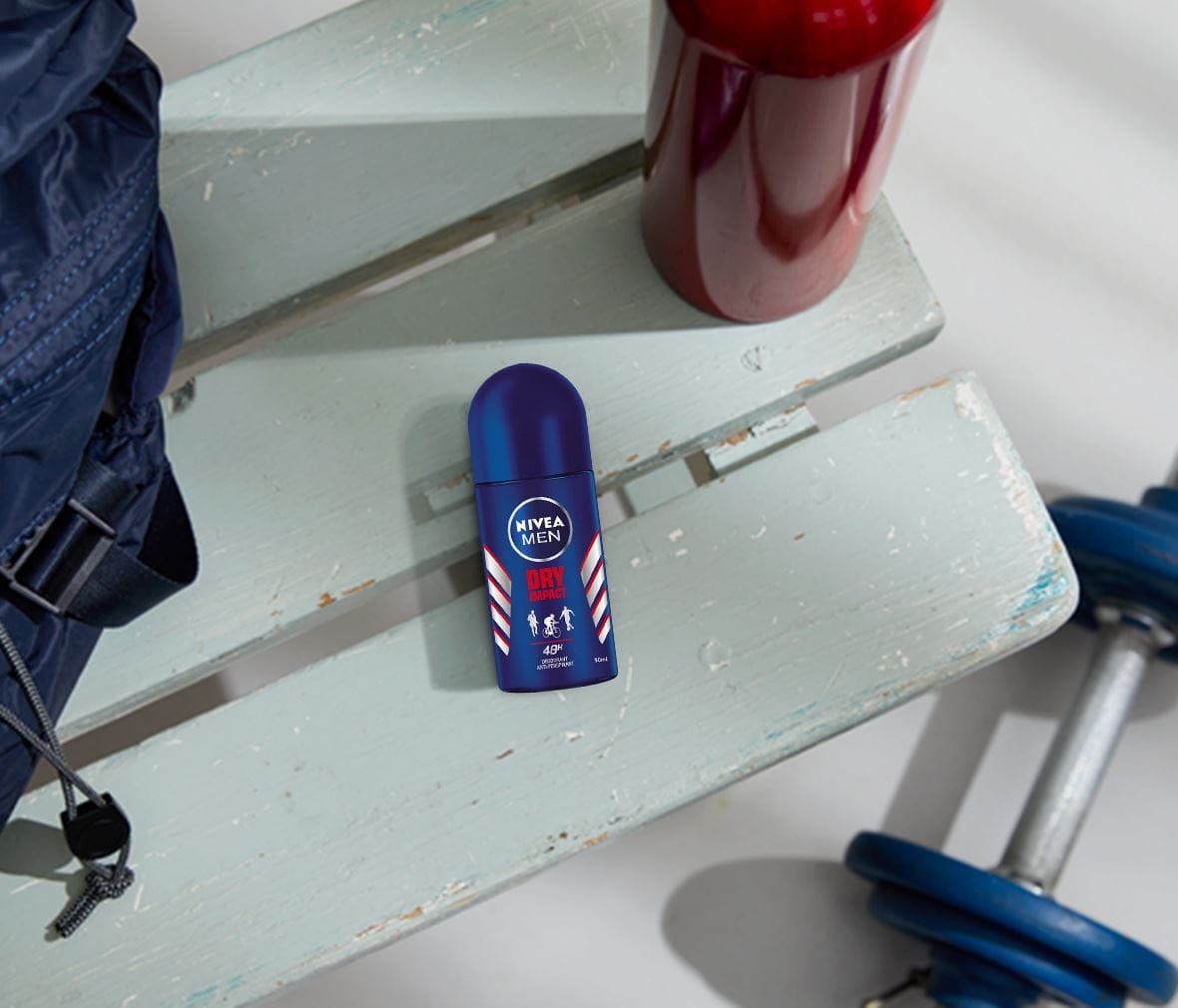 NIVEA Men Dry Impact Deodorante Roll-On 50 ml - Protezione Antitraspirante per 72 Ore