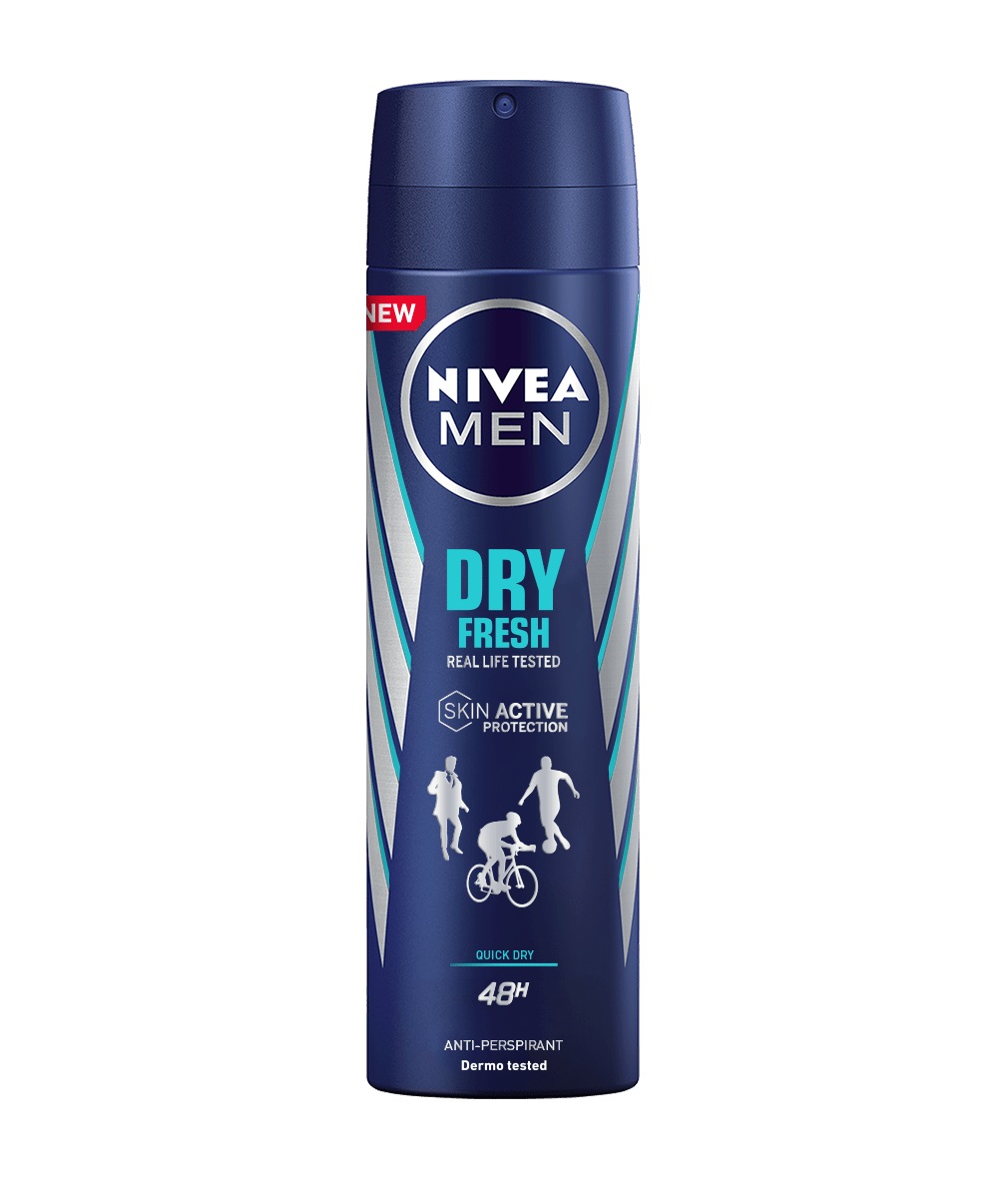NIVEA Men Dry Fresh Deodorante Spray 150 ml - Protezione anti-traspirante 48h