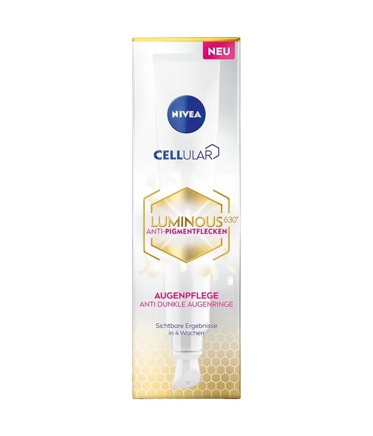 NIVEA Cellular Luminous 630 Crema Contorno Occhi Illuminante Anti-Occhiaie 15 ml con Ialuronato e Caffeina