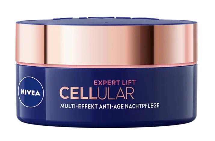 NIVEA Cellular Expert Lift Crema Notte Antirughe Anti-Età con Bakuchiol e Acido Ialuronico - 50 ml