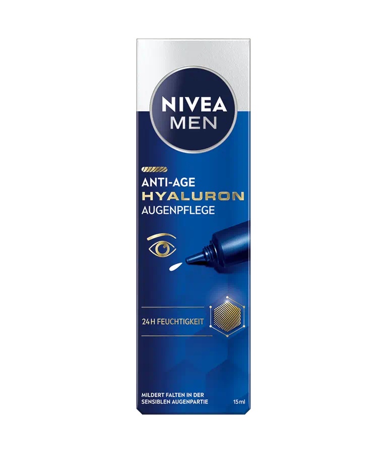 NIVEA Men Hyaluron Anti-Age Crema per Contorno Occhi Antirughe con Acido Ialuronico 15 ml
